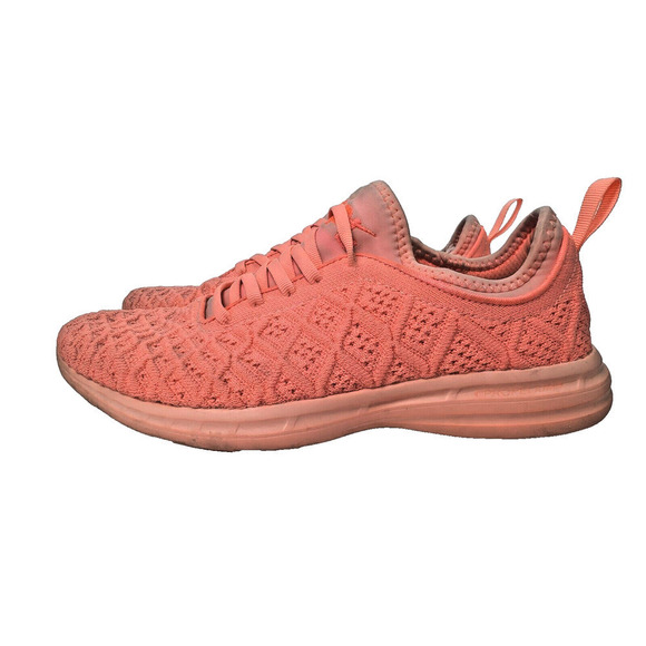 APL Techloom Phantom Shoes Womens size 8.5 Sneakers Neon Peach - Picture 3 of 11